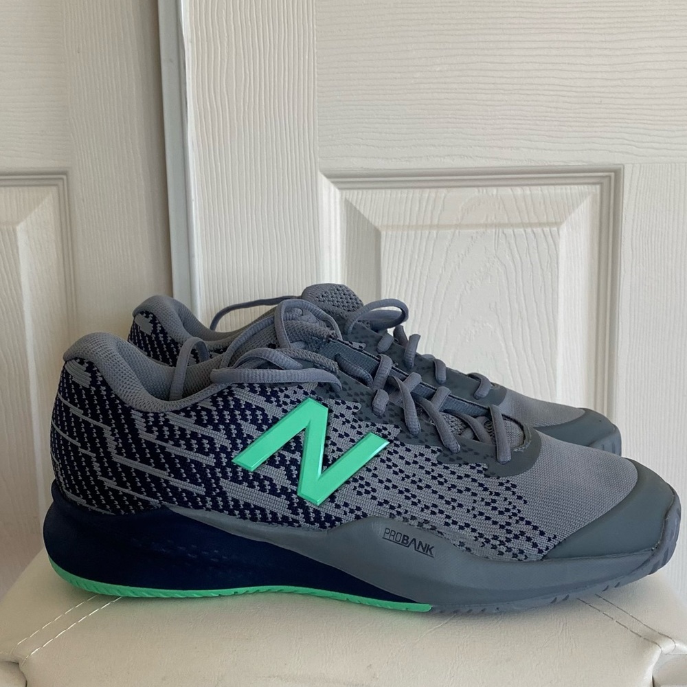 New Balance Gray and Green Athletic Shoes